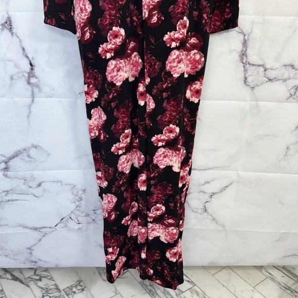 TORRID Maxi Studio Knit Hi-Low Dress Multi Floral Size 20 - Picture 16 of 16